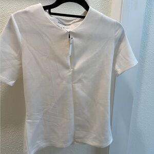 NWT Banana Republic White Short Sleeve Top